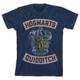 thumbnail image 1 of Harry Potter Hogwarts Quidditch Crest Navy Boy's Short-Sleeve T-shirt-S, 1 of 4