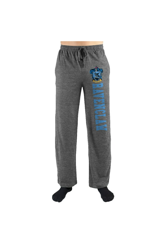 Harry Potter Hogwarts Ravenclaw House Print Men's Sleepwear Sleep Pajama Pants (Medium)