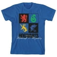 thumbnail image 1 of Harry Potter Hogwarts School Boxed Icons Youth Boys Royal Blue T-Shirt-Large, 1 of 3