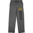 thumbnail image 1 of Harry Potter Hogwarts School Crest & Text Men's Grey Sleep Pajama Pants-3X-Large, 1 of 7