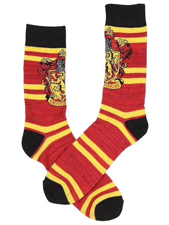Harry Potter Hogwarts School Gryffindor Crests Men's Crew Socks
