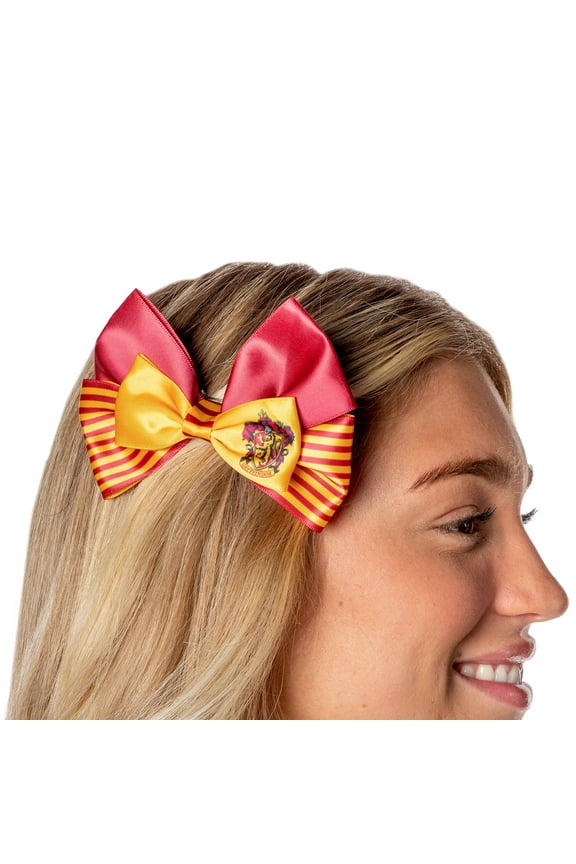 Harry Potter Hogwarts School House Crests Hair Bows - Choose From Gryffindor, Slytherin, Ravenclaw, Hufflepuff