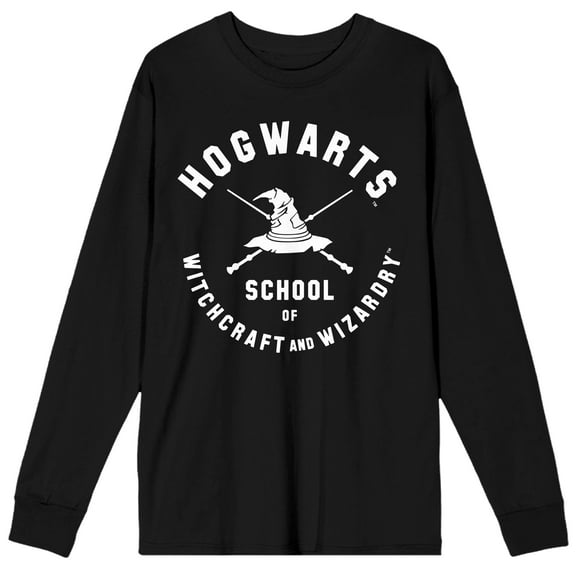 Harry Potter Hogwarts School of Witchcraft and Wizardry Long Sleeve T-shirt-Small