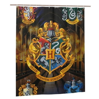 .com: Jay Franco Harry Potter Hogwarts is My Home Shower Curtain &  12-Piece Hook Set - Easy Use - Kids Bath Features Harry, Ron, Hermione,  Hagrid, & Dumbledore (Official Harry Potter Product)