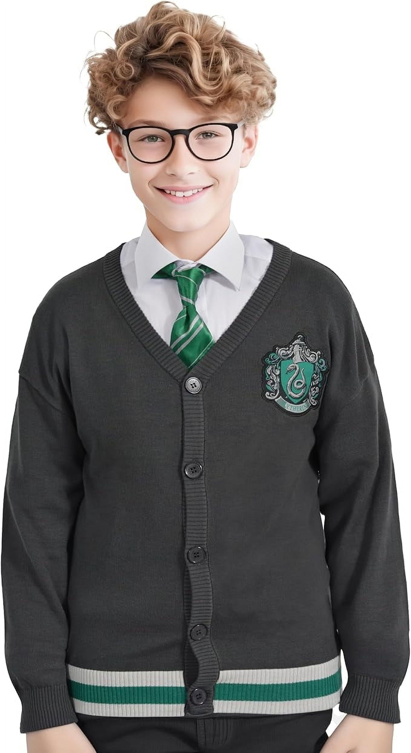 Harry Potter Hogwarts Slytherin House Long Sleeves Cardigan 