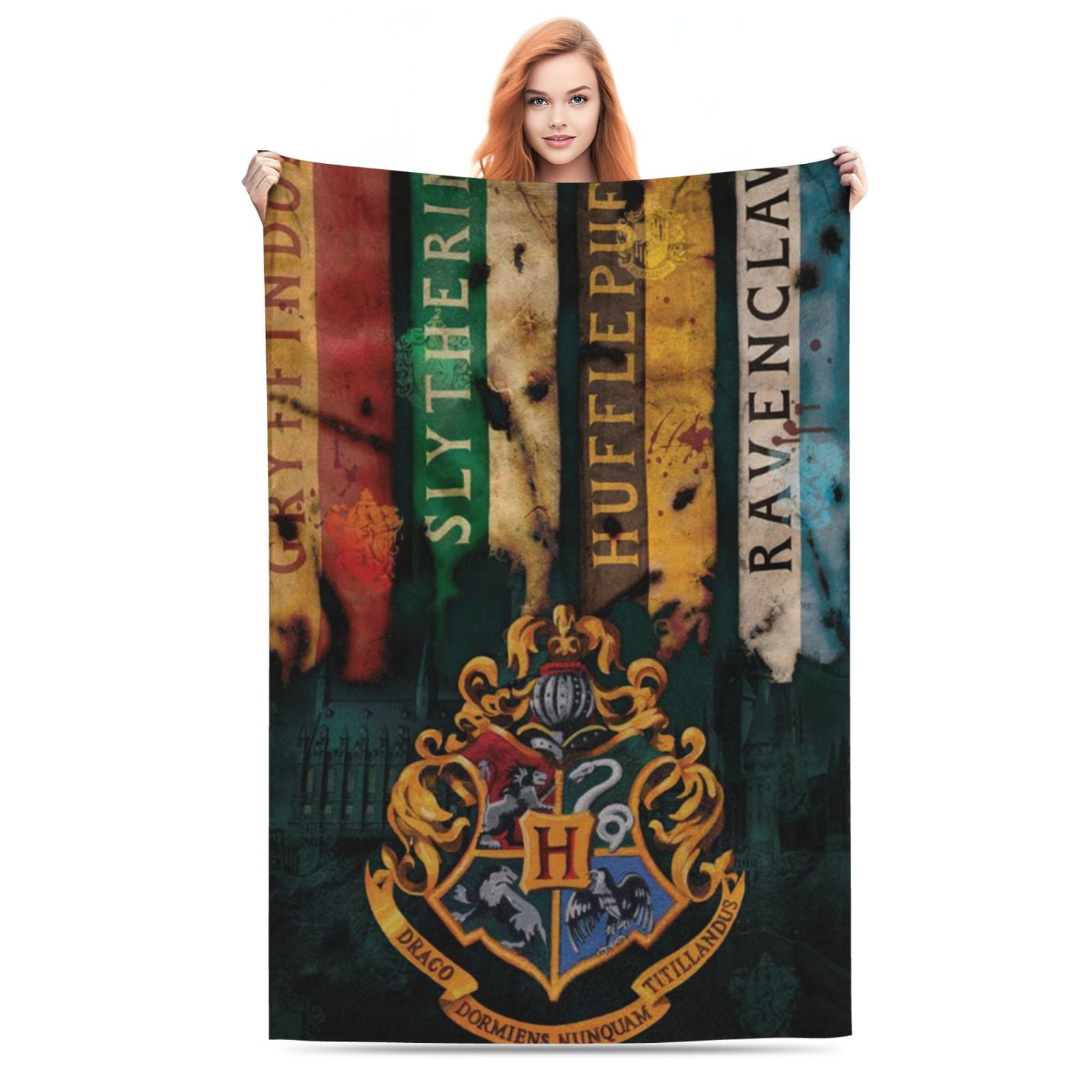 Harry Potter Hogwarts Soft Blanket Fuzzy Fleece Antipilling Flannel