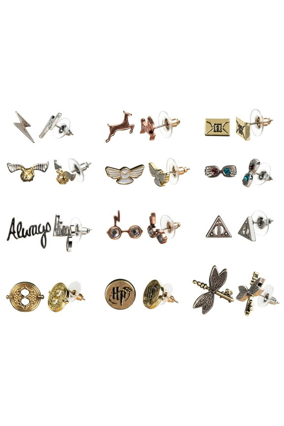 Harry Potter Hogwarts Symbols Fashion Earrings Earrings Set For Women