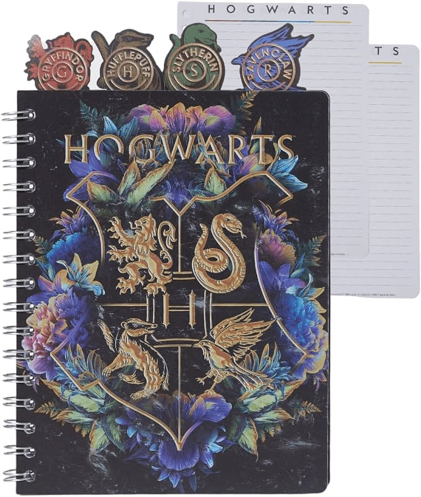 Harry Potter Hogwarts Tab Journal Notebook, Spiral Bound, 96 Lined Pages, 8  x 7 inches, Black - Walmart.com