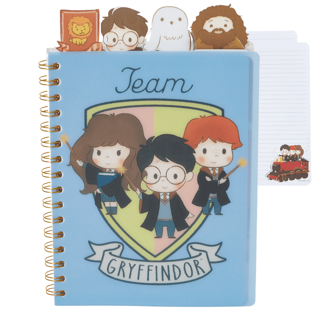 Harry Potter Hogwarts Tab Journal Notebook, Spiral Bound, 96 Lined ...