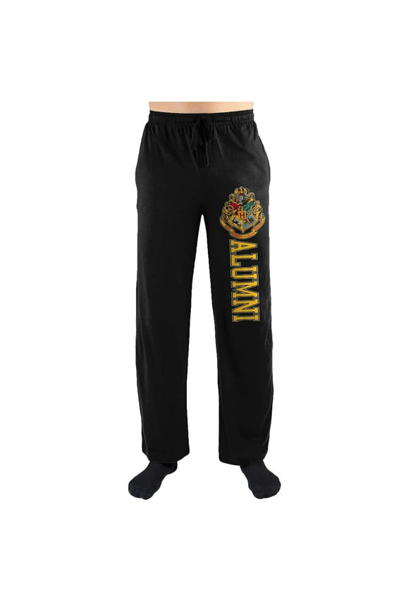 Harry Potter Hogwarts University Alumni Print Men's Sleepwear Sleep Pajama Pants-Small