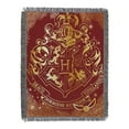 thumbnail image 1 of Harry Potter Hogwarts Yule Metal Woven Tapestry Throw Blanket, 1 of 4
