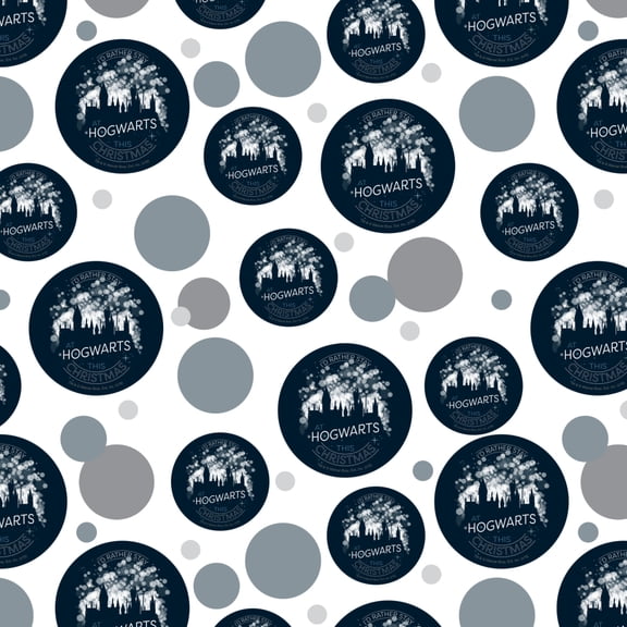 Harry Potter Hogwarts for Christmas Premium Gift Wrap Wrapping Paper Roll