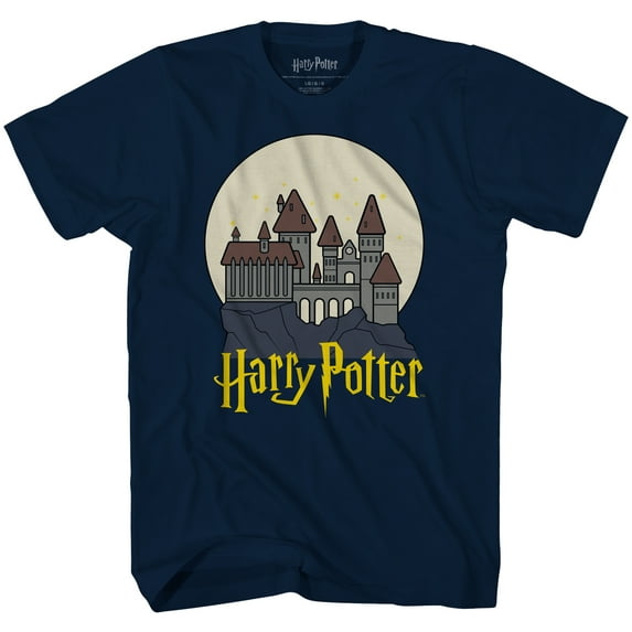 Harry Potter Hogwarts in Moonlight X-Large Youth Kids Tee
