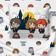 Harry Potter Hogwarts is My Home Multi-Color 3 Piece Twin Sheet Set