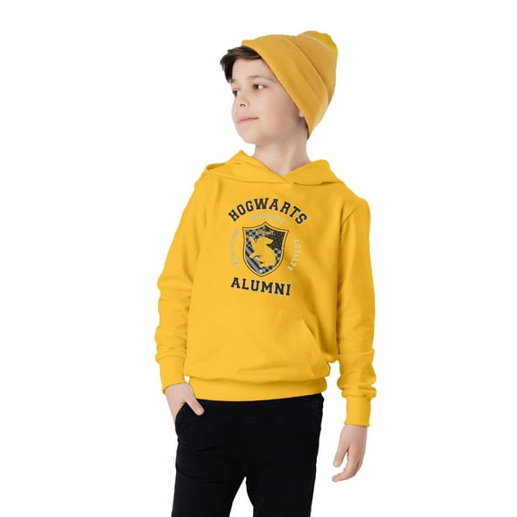 Harry Potter Hoodie - Lightweight, Boys & Girls Youth Daily Hoodie, Medium, Alumni Yellow