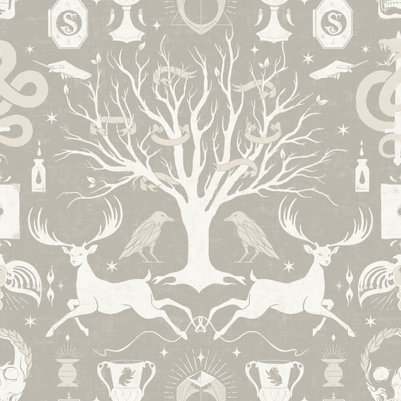 Harry Potter Horcrux Damask Peel and Stick Wallpaper