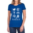 thumbnail image 1 of Harry Potter Horcrux Symbols Women's T Shirt, Royal, X-Large, 1 of 6