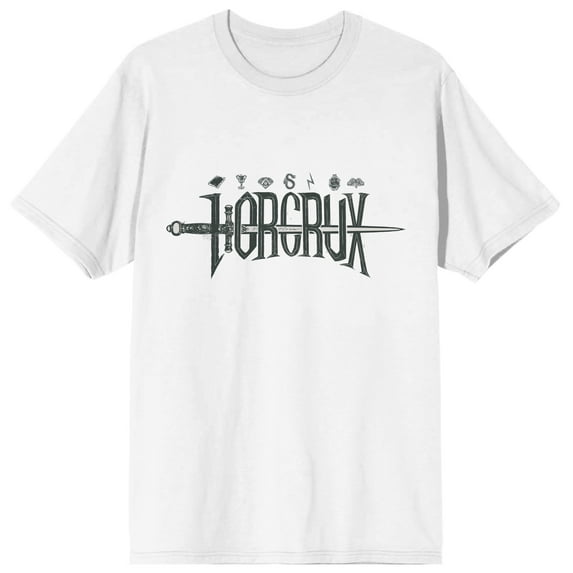 Harry Potter Horcrux with Sword Icon Men's White Graphic Tee - 3XL