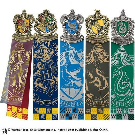 Harry Potter House Crest Bookmark Set