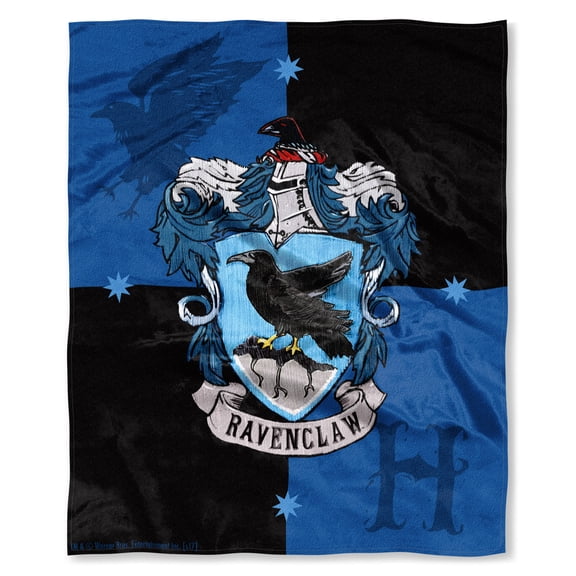 Harry Potter House Crests Silk Touch Throw 50" x 60"- Choose From All 4 Houses