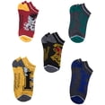 thumbnail image 1 of Harry Potter House Varsity Letters No-Show Socks, 5 Pair, 9-11, 1 of 2