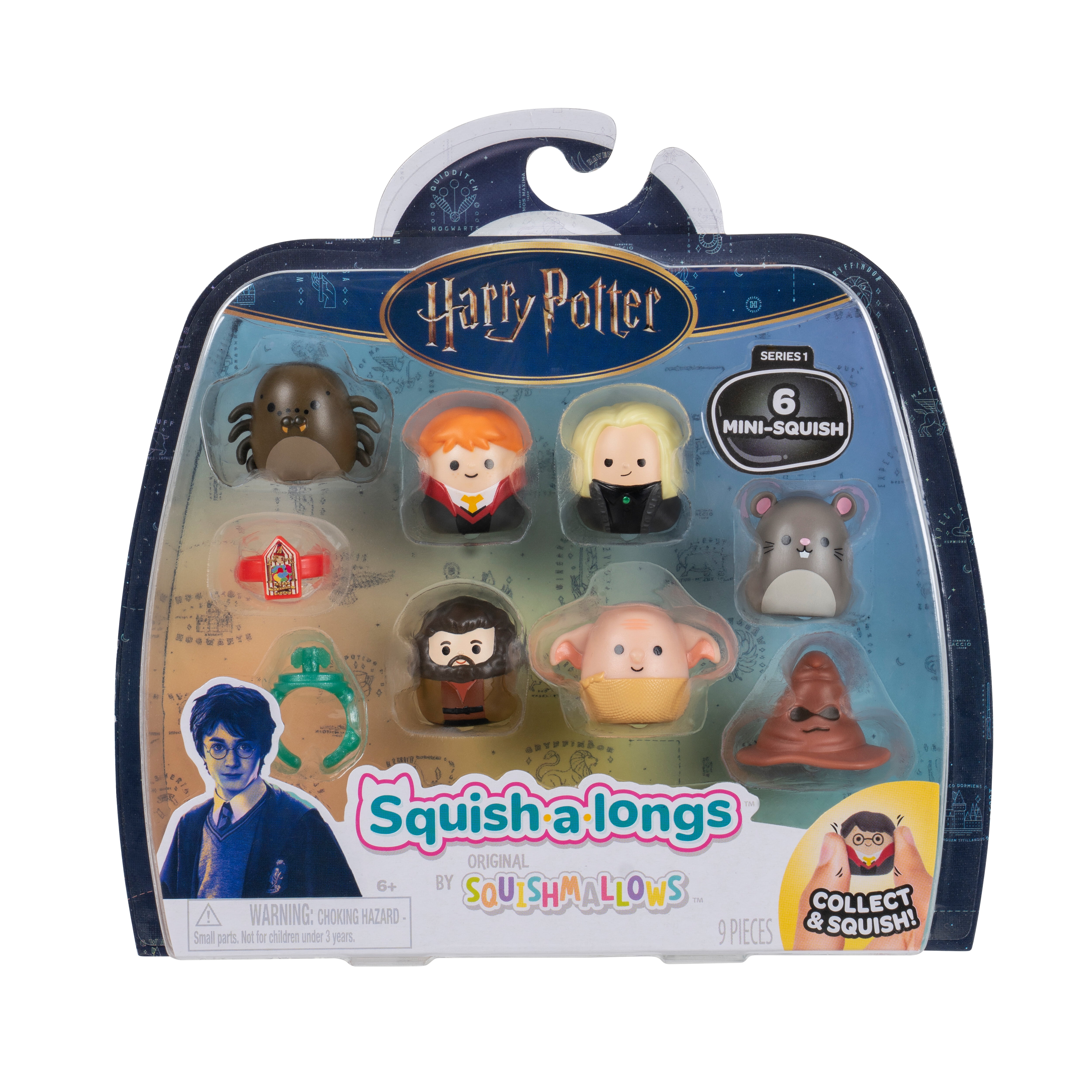HarryPotter グッズ6点 Squish-a-longs “Harry Potter” Mini-Squish + Accessory 6-Pack