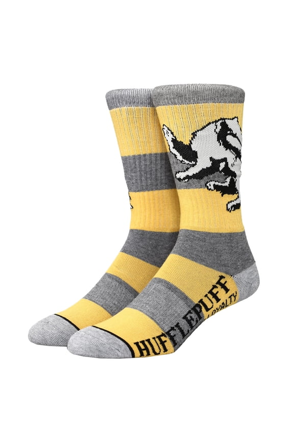 Harry Potter Hufflepuff Athletic Crew Socks for Men