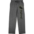 thumbnail image 1 of Harry Potter Hufflepuff Badger Emblem Men's Graphite Heather Sleep Pajama Pants-3X-Large, 1 of 7