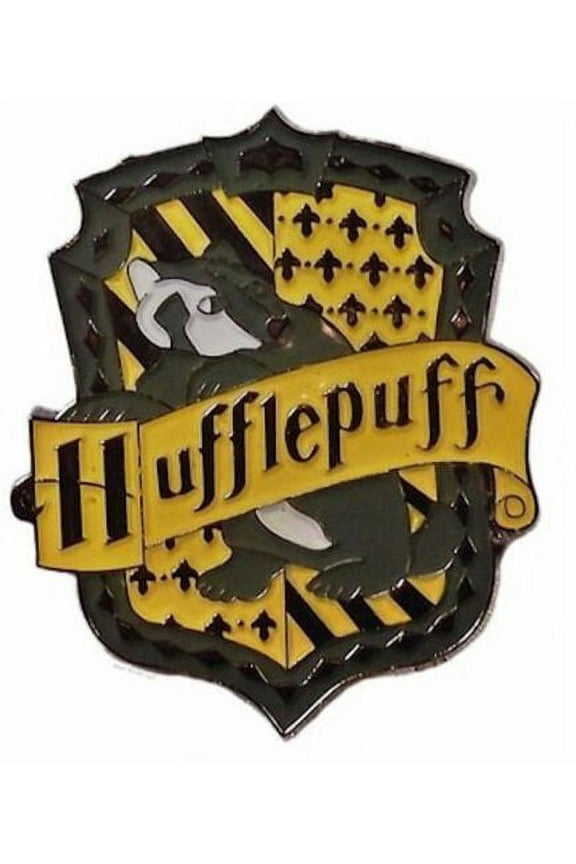 Hufflepuff Banner Logo Pin With Enamel Finish