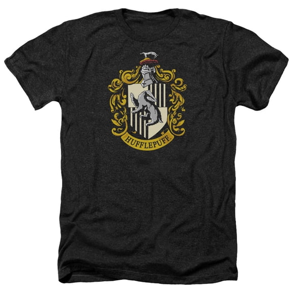 Harry Potter - Hufflepuff Crest - Heather Short Sleeve Shirt - Medium