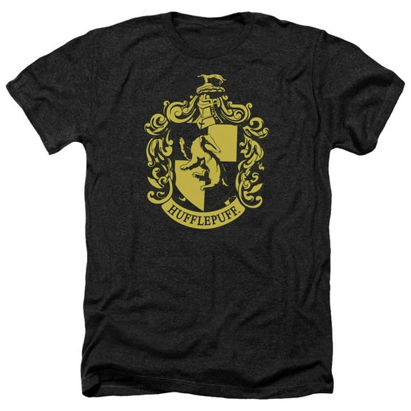 Harry Potter - Hufflepuff Crest - Heather Short Sleeve Shirt - XX-Large