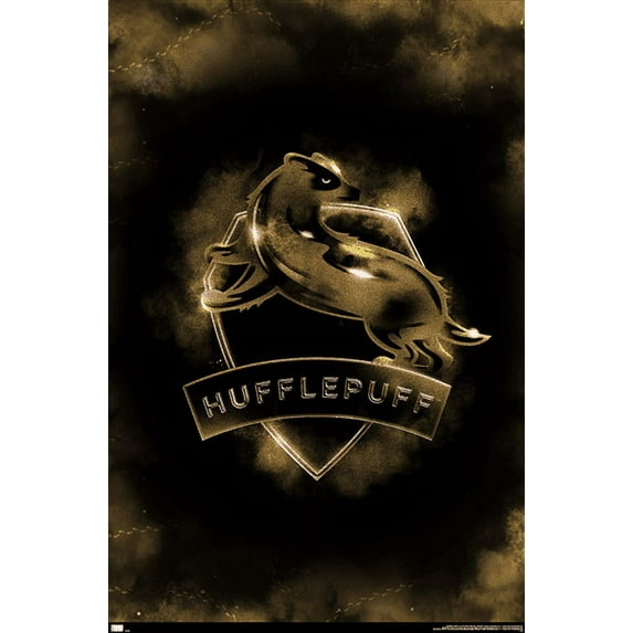 Harry Potter - Hufflepuff Crest Magic Wall Poster, 14.725" x 22.375"