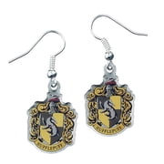 Harry Potter Hufflepuff Crest Silver Plated Earrings