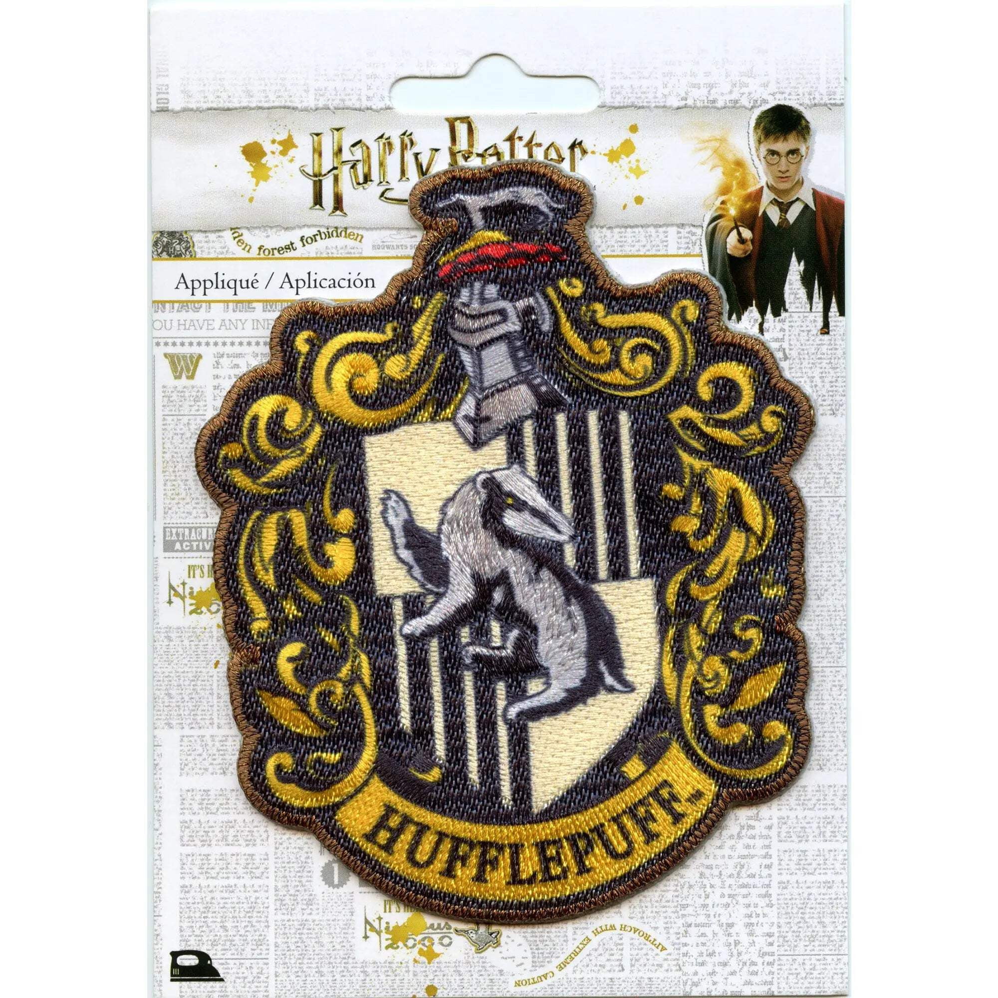 Harry Potter Hufflepuff Crest Sublimated Embroidered Iron On Patch -  Walmart.com, image size:2000x2000