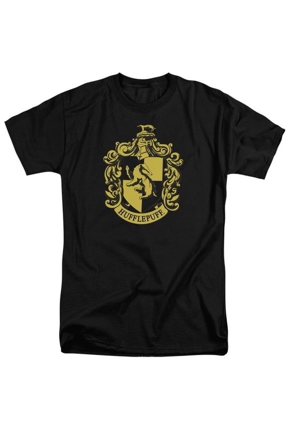 Harry Potter - Hufflepuff Crest - Tall Fit Short Sleeve Shirt - XX-Large