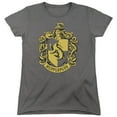 thumbnail image 1 of Harry Potter Hufflepuff Crest Women's T Shirt (Large) Charcoal, 1 of 5