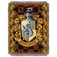 thumbnail image 1 of Harry Potter Hufflepuff Crest Woven Tapestry Throw Blanket, 1 of 4
