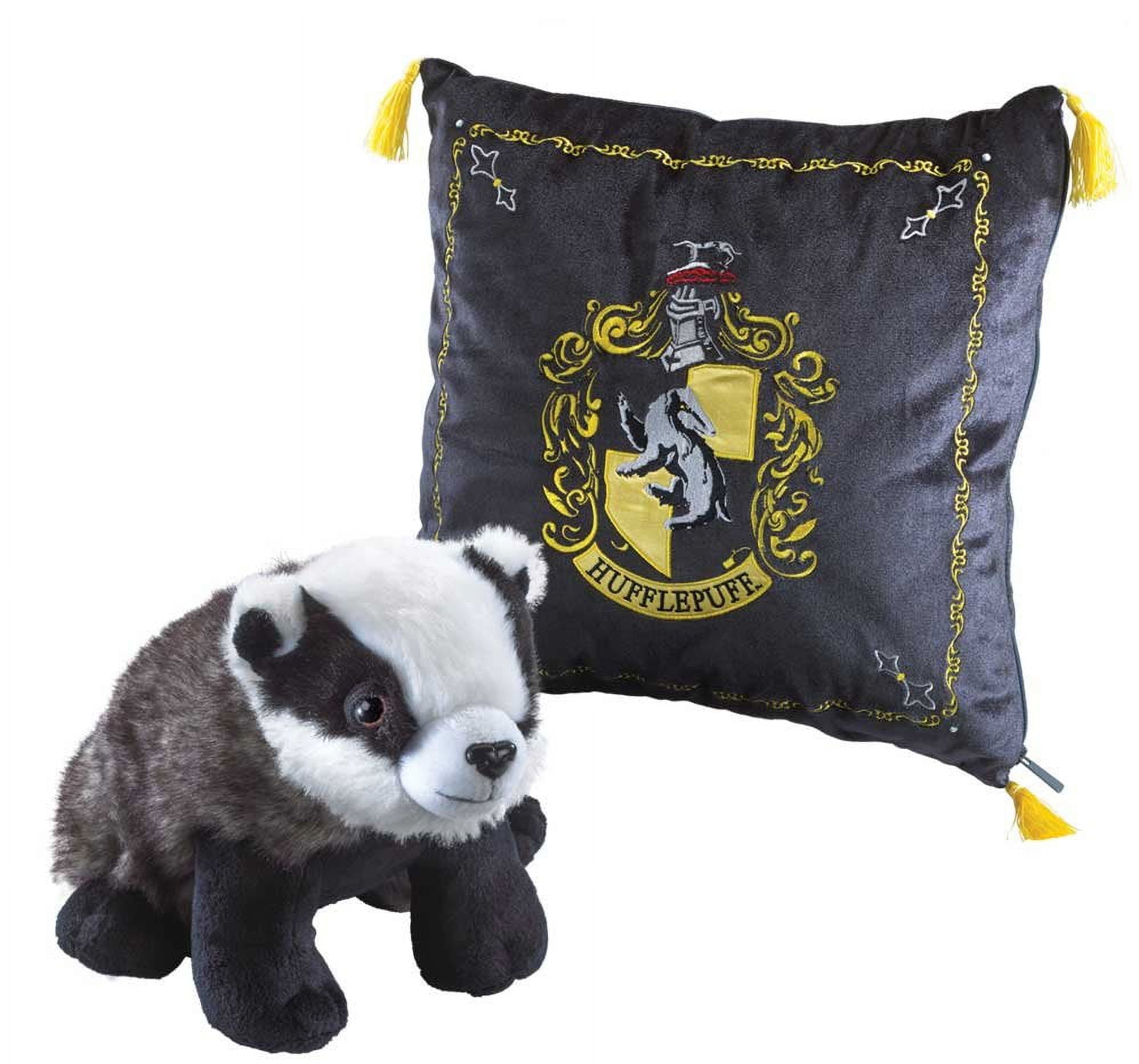 Harry Potter Hufflepuff Cushion with House Mascot Plush