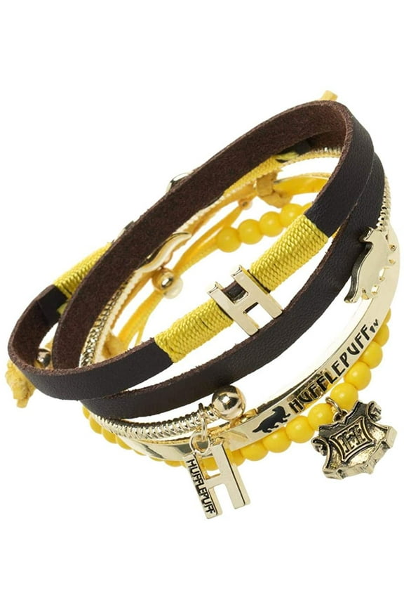 Harry Potter Hufflepuff Friendship Bracelet Gift Set - 4 Pack