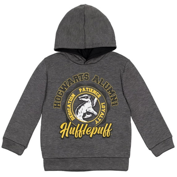 Harry Potter Hufflepuff Little Boys Fleece Pullover Hoodie Little Kid to Big