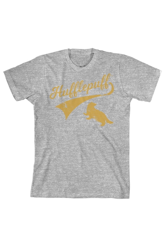 Harry Potter Hufflepuff Mascot Youth Athletic Heather T-shirt