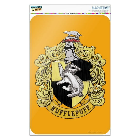 Harry Potter Hufflepuff Painted Crest Home Business Office Sign