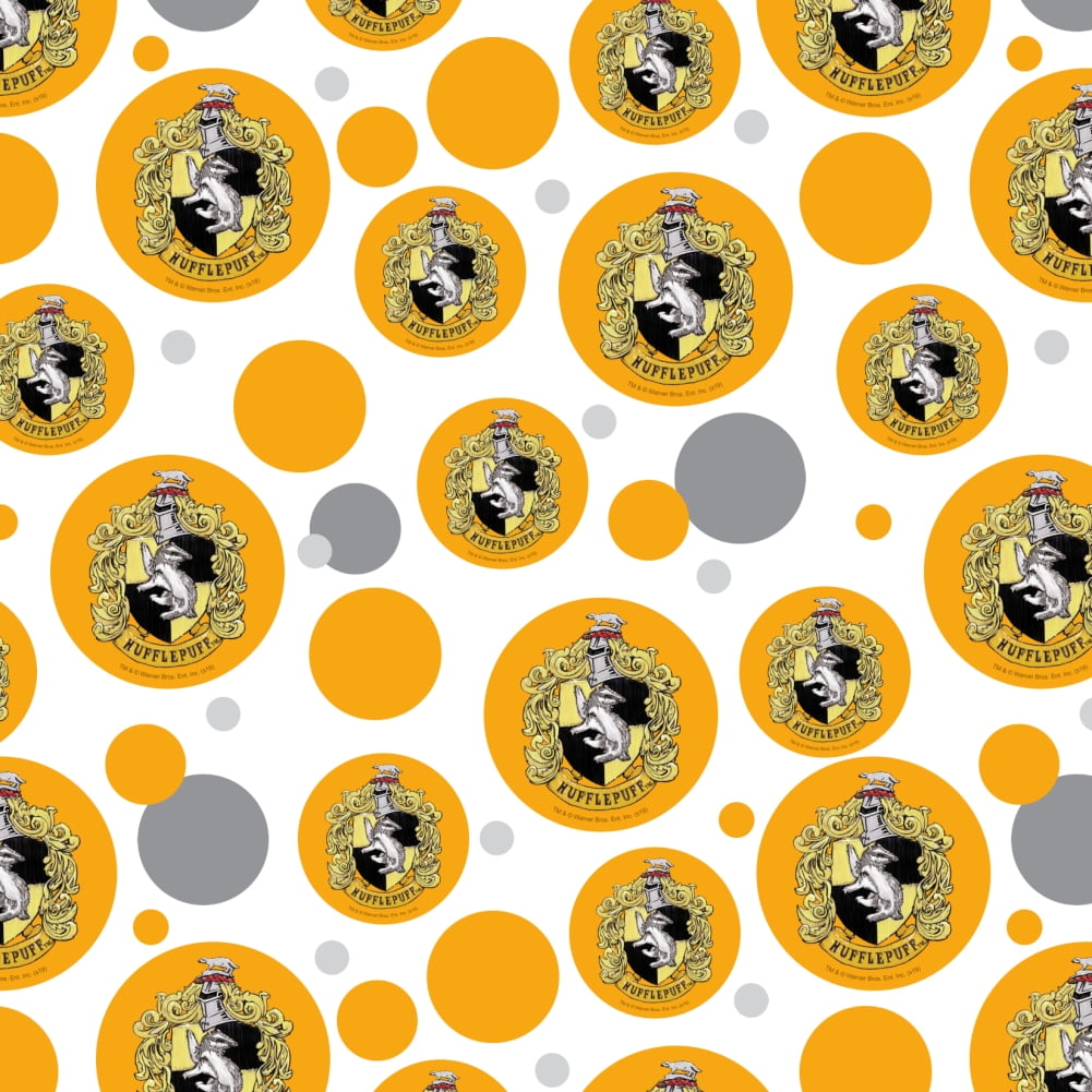 Harry Potter Hufflepuff Painted Crest Premium Gift Wrap Wrapping Paper Roll