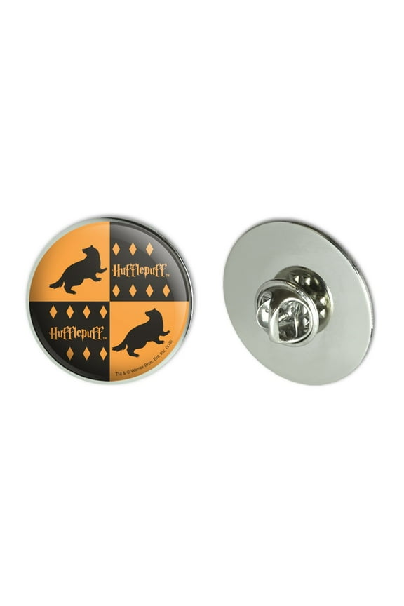 Harry Potter Hufflepuff Pattern Metal 1.1" Tie Tack Hat Lapel Pin Pinback