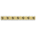 thumbnail image 1 of Harry Potter Hufflepuff Plaid Sigil 12 Inch Standard and Metric Plastic Ruler, 1 of 4