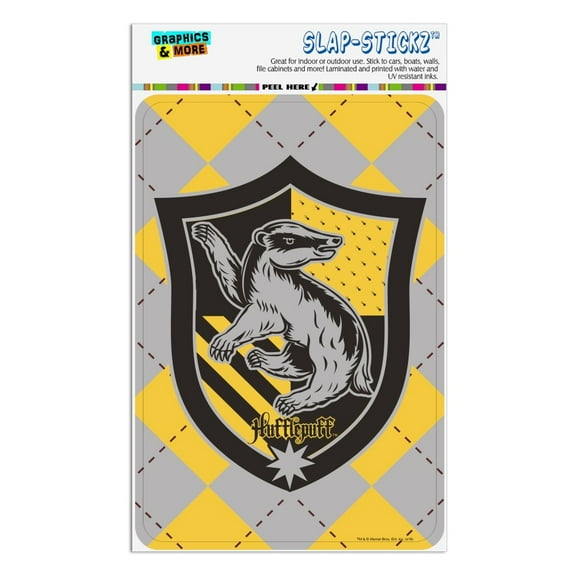 Harry Potter Hufflepuff Plaid Sigil Home Business Office Sign