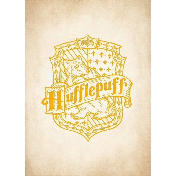 Harry Potter™ - Hufflepuff Print Wall Art, Modern Wall Decor For Living Room Bedroom, 12x18 UNFRAMED
