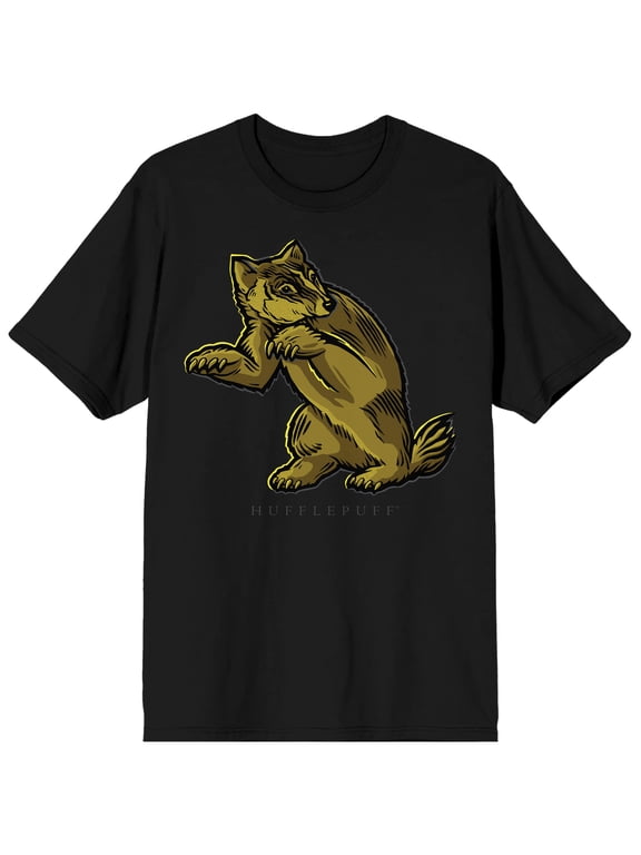 Harry Potter Hufflepuff Puff HD Ink Men's Black Tee - 3XL