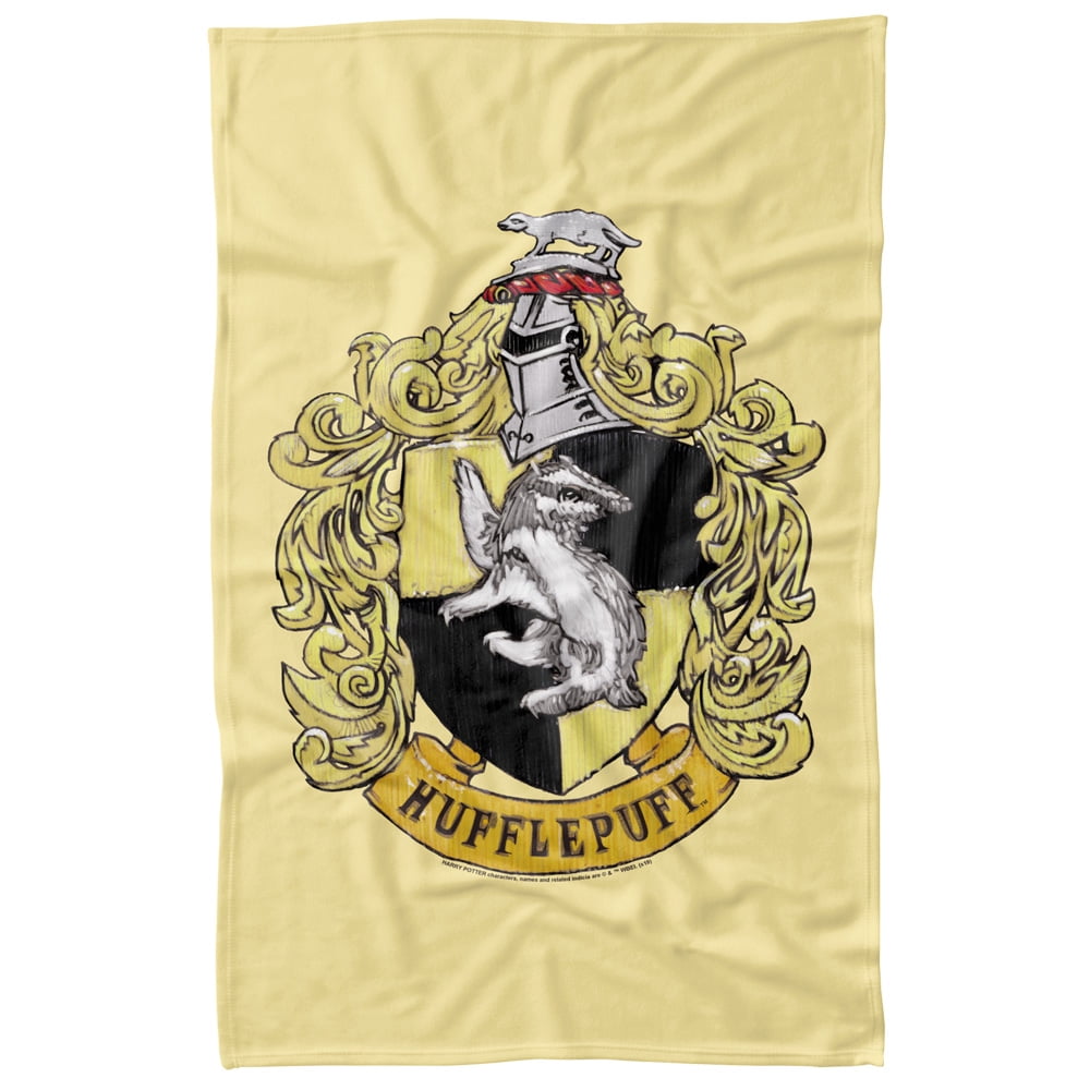 AYMAX Coperta In Polar Fleece Per Bambini - Harry Potter Tassorosso (Hufflepuff) - 100x140 Cm, Multicolore - 5