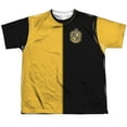 thumbnail image 1 of Harry Potter Hufflepuff Split Uniform 100% Polyester Youth Costume T Shirt for Boys & Girls, Small, 1 of 2